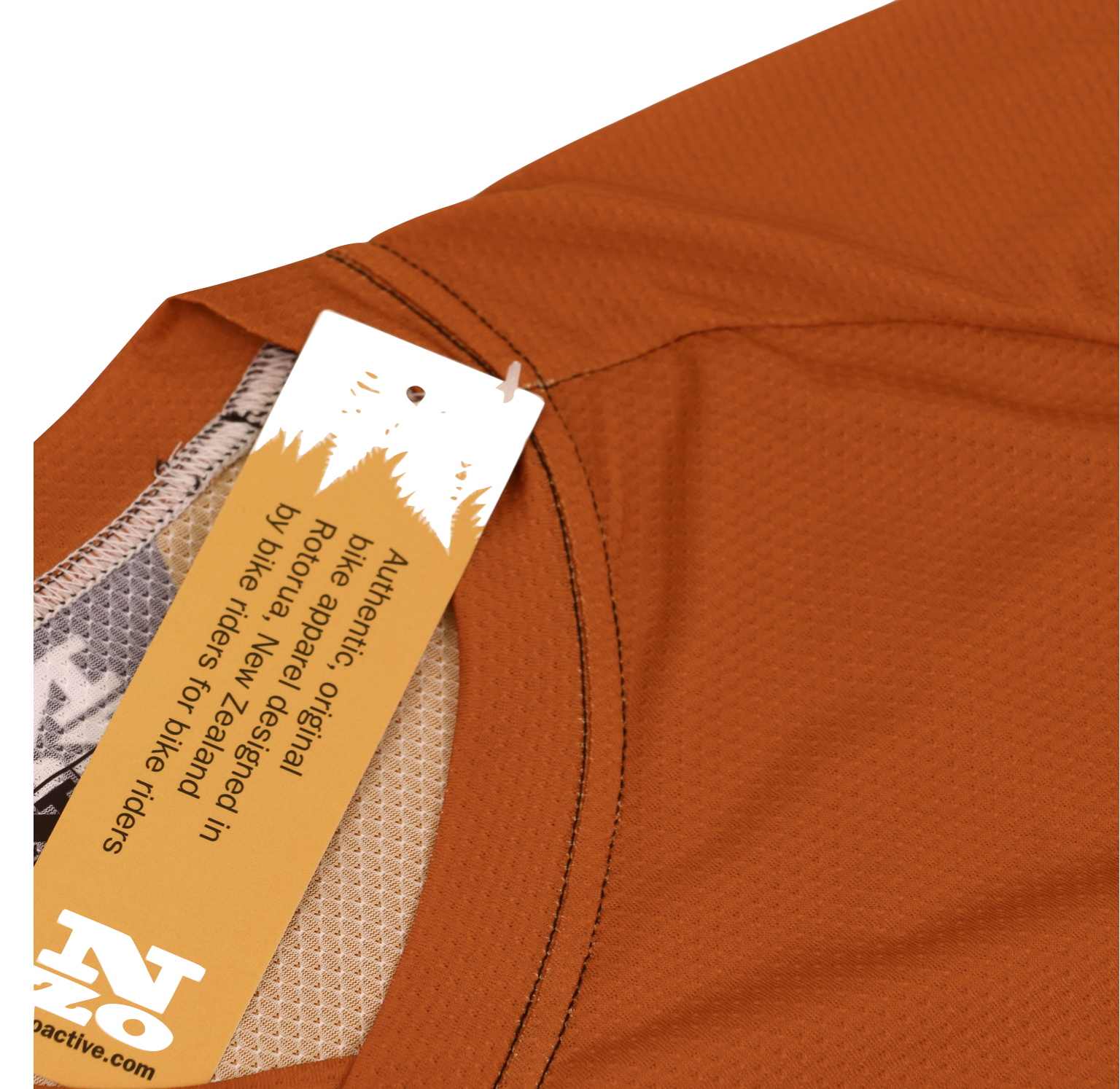 Mens Bike Trail T Jersey - Rust/Black